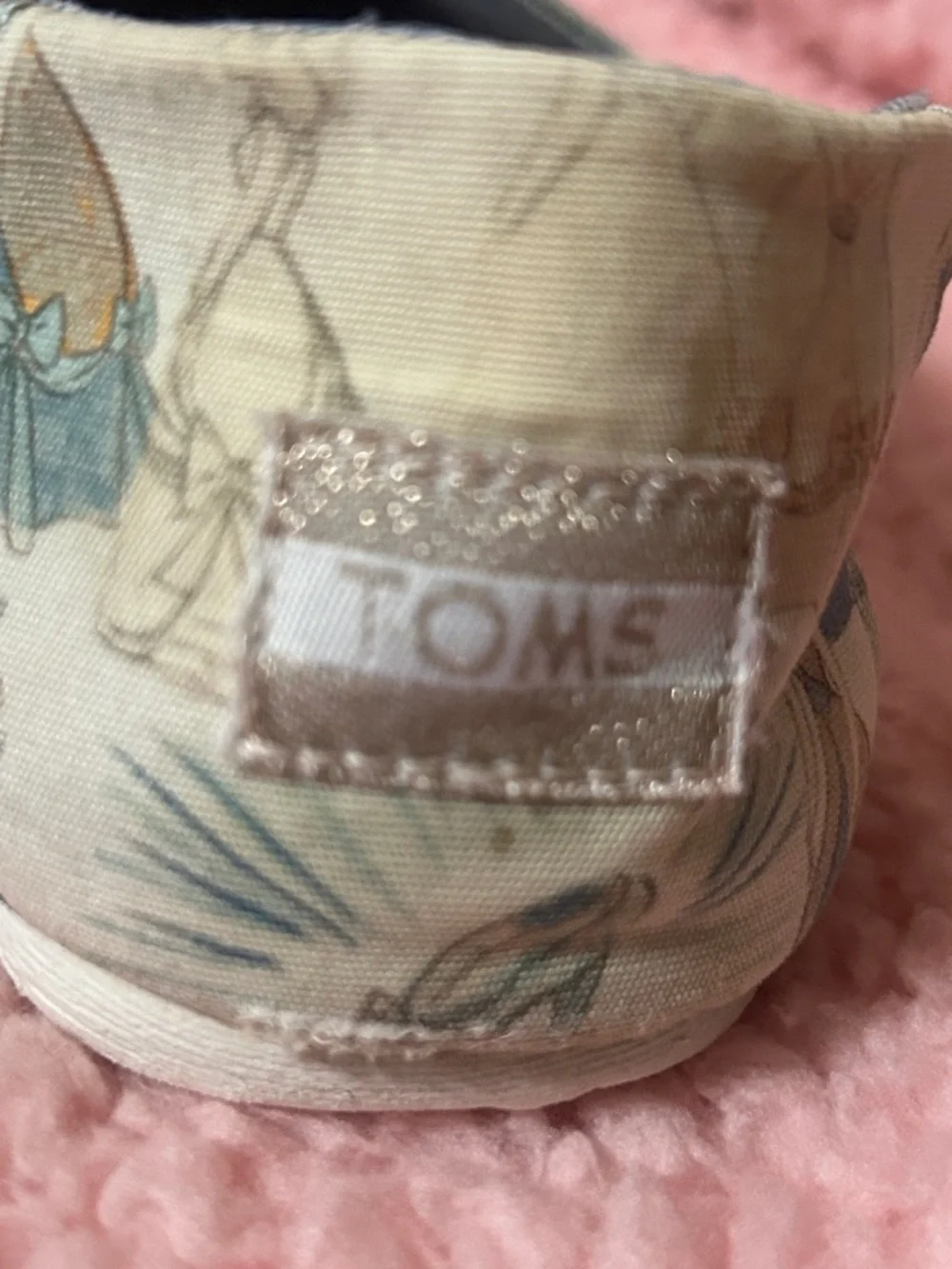 Toms Disney Princesses Canvas Slip-On Flats